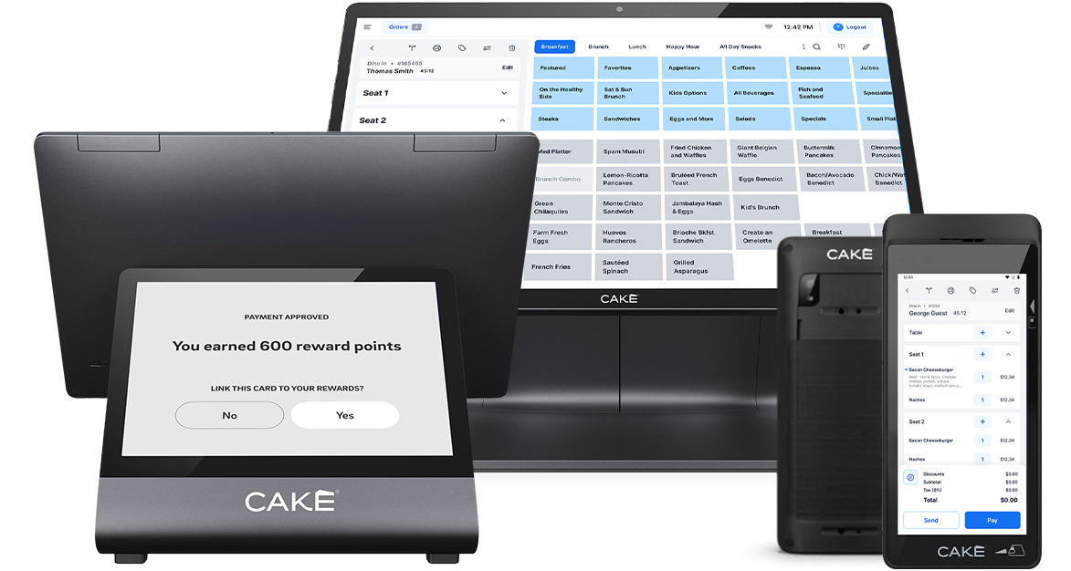 screenshot of CAKE POS